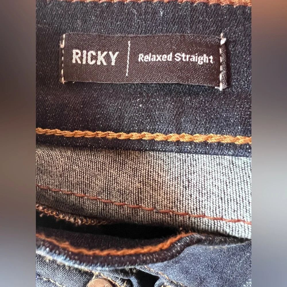 MENS TRUE RELIGION‎ RICKY RELAXED STRAIGHT JEANS SIZE 34